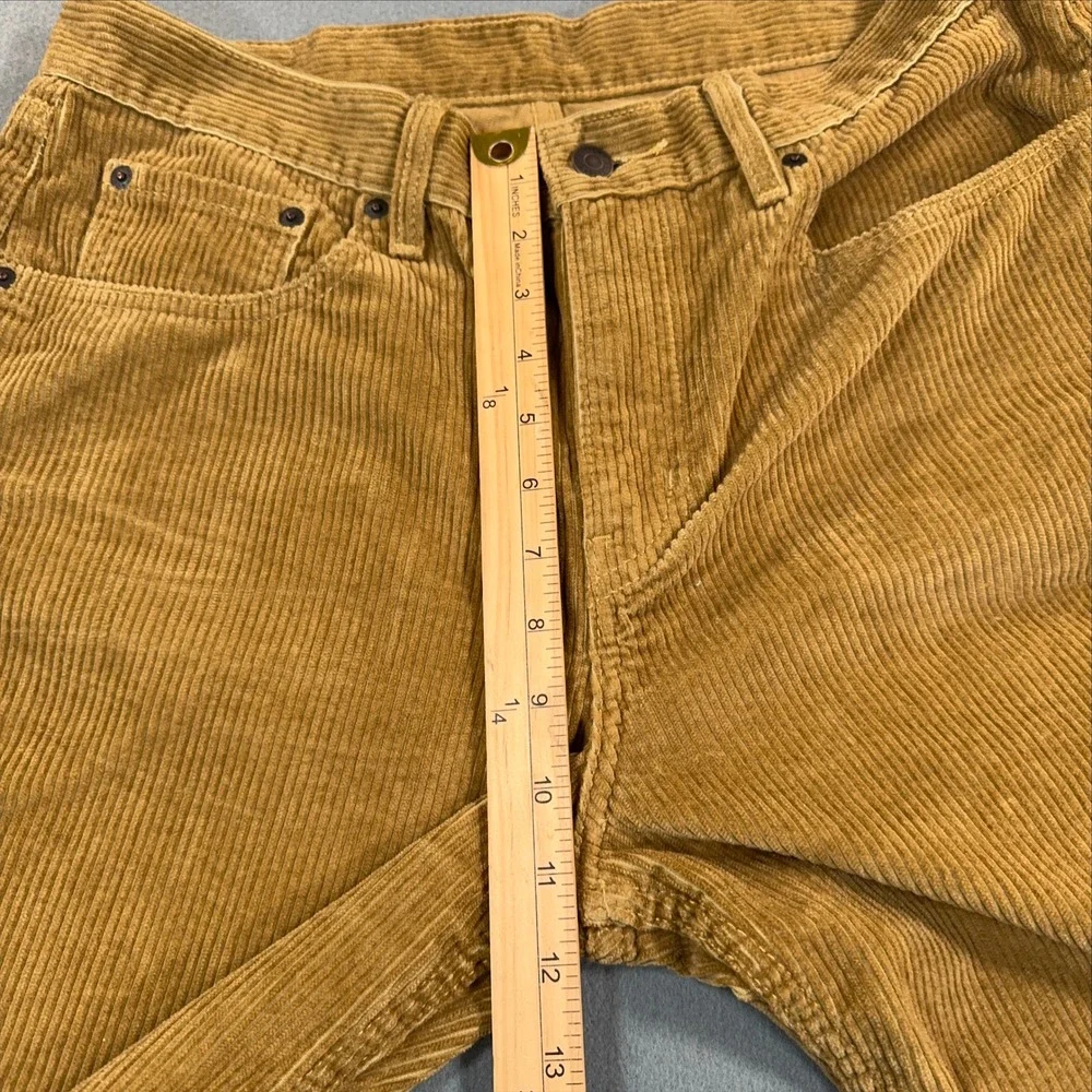 Levis 514 Straight Fit Corduroy Pants Tan Mustard W30 L30 A0964-1842